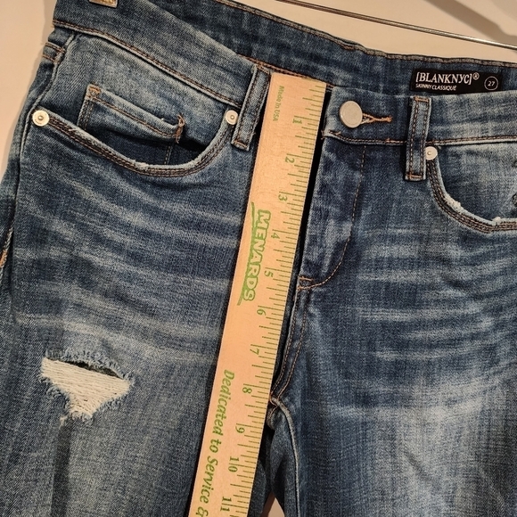 Blank NYC‎ Skinny Classique Jeans Cropped Fit Strech Denim Boho Jeans sz 27 - Picture 10 of 12
